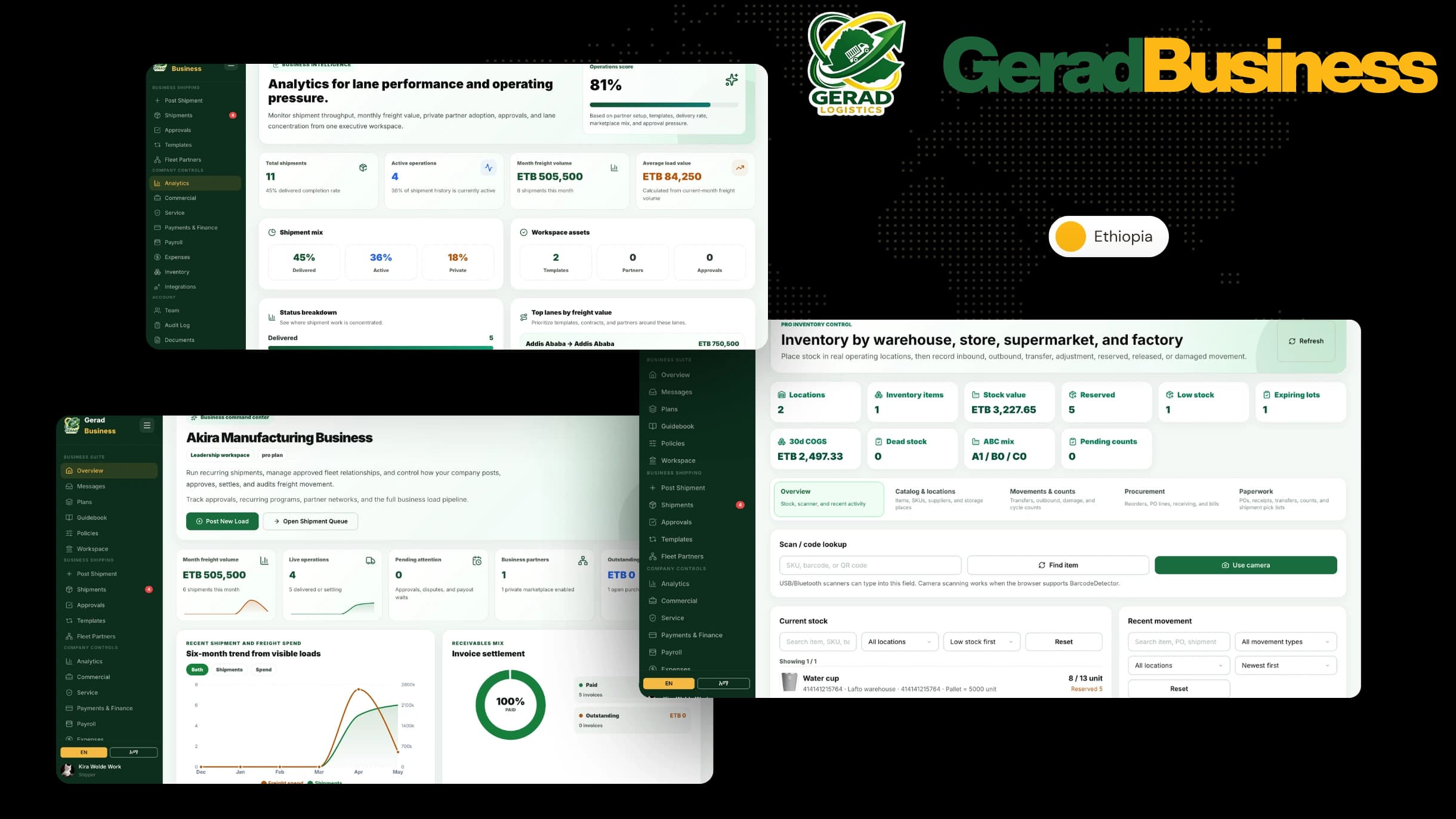 Gerad business portal poster preview